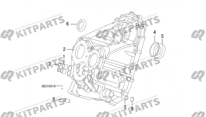 Корпус кпп 2 Haval H6