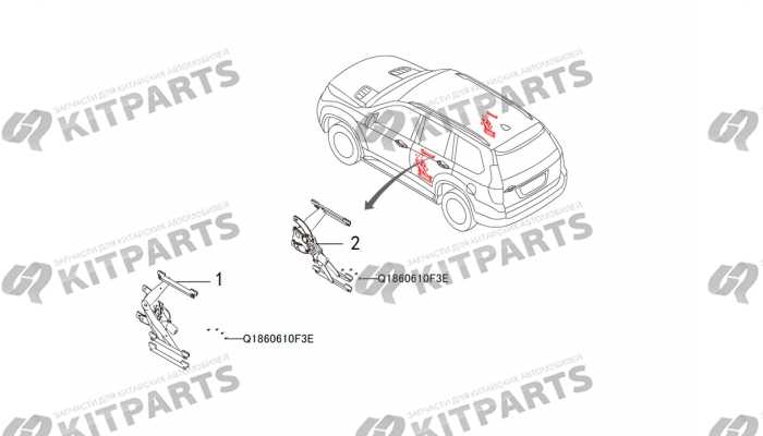 Стекло подъёмник задних дверей Haval H9